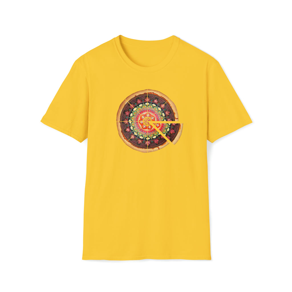 Tree Leaf Pizza Mandala T-Shirt