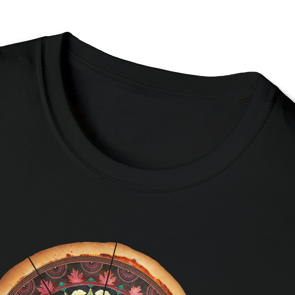 Tree Leaf Pizza Mandala T-Shirt