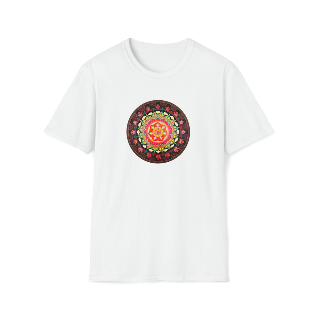 Tree Leaf Fire Mandala T-Shirt