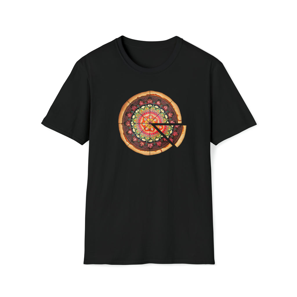 Tree Leaf Pizza Mandala T-Shirt