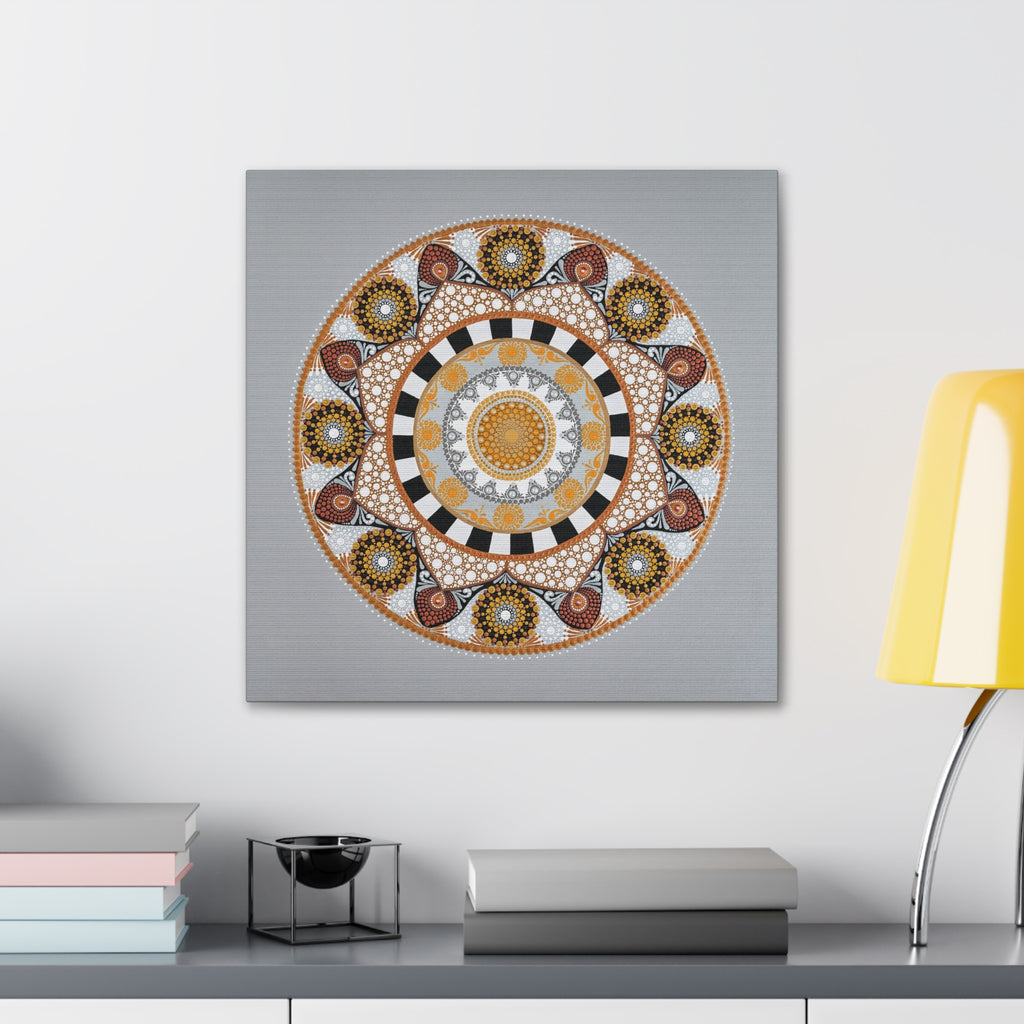 Merry Go Round Mandala Printed Canvas