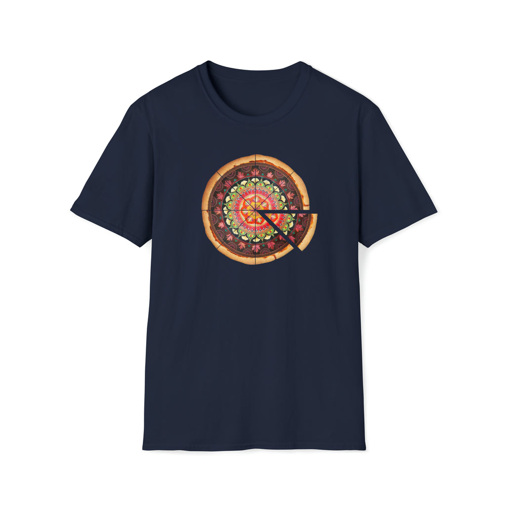 Tree Leaf Pizza Mandala T-Shirt