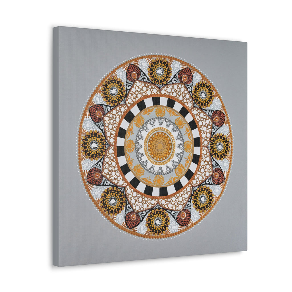 Merry Go Round Mandala Printed Canvas