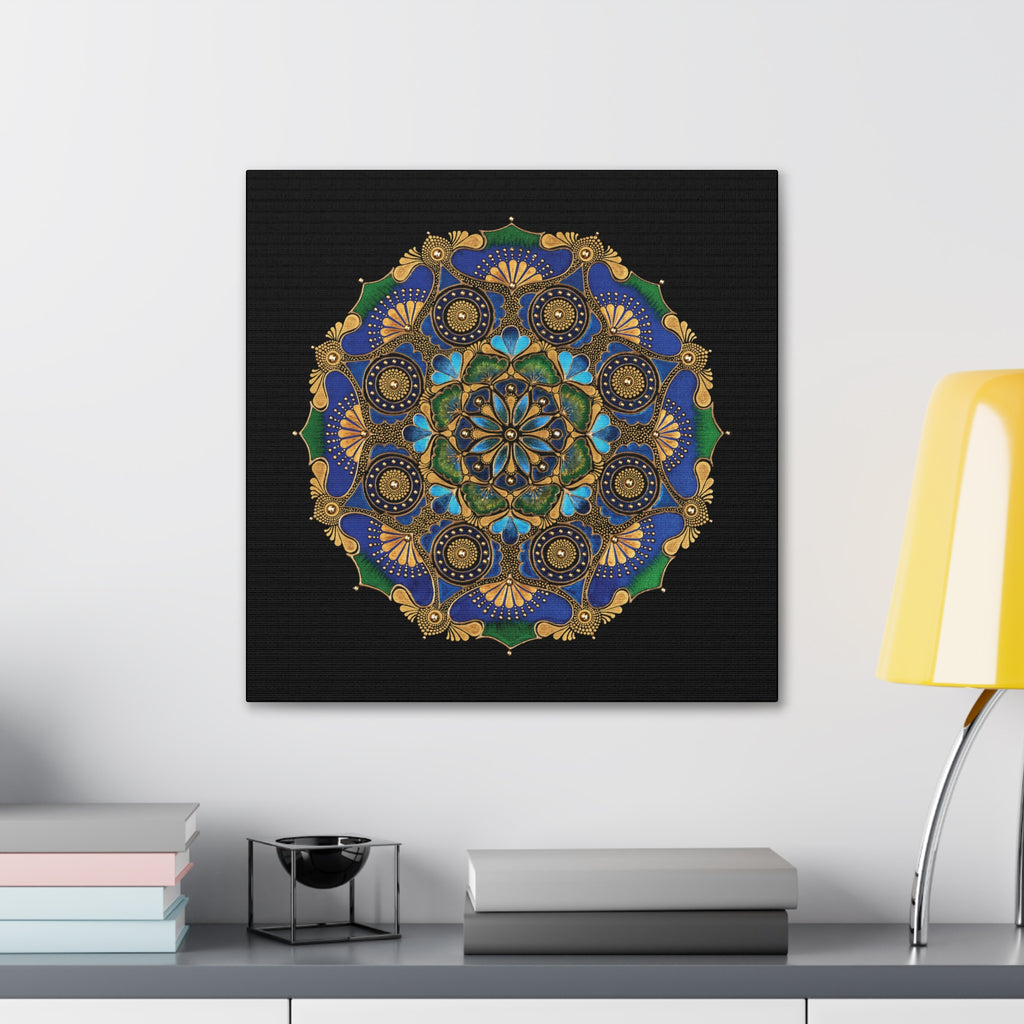 Magnificent Flower Of Life Mandala Printed Canvas