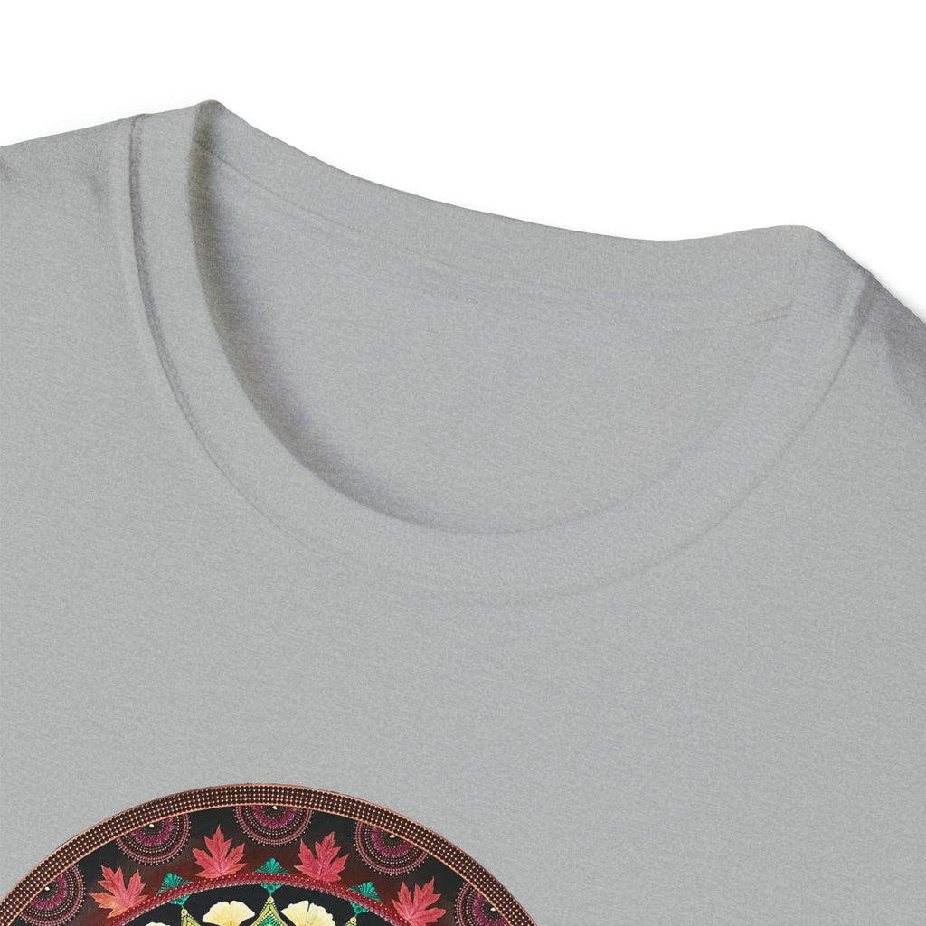 Tree Leaf Fire Mandala T-Shirt