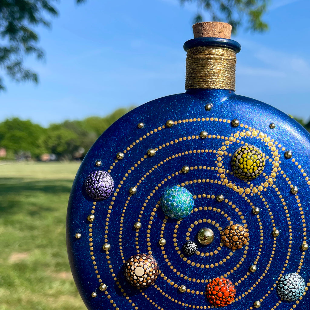 The Sun And The Moon Bottle Art