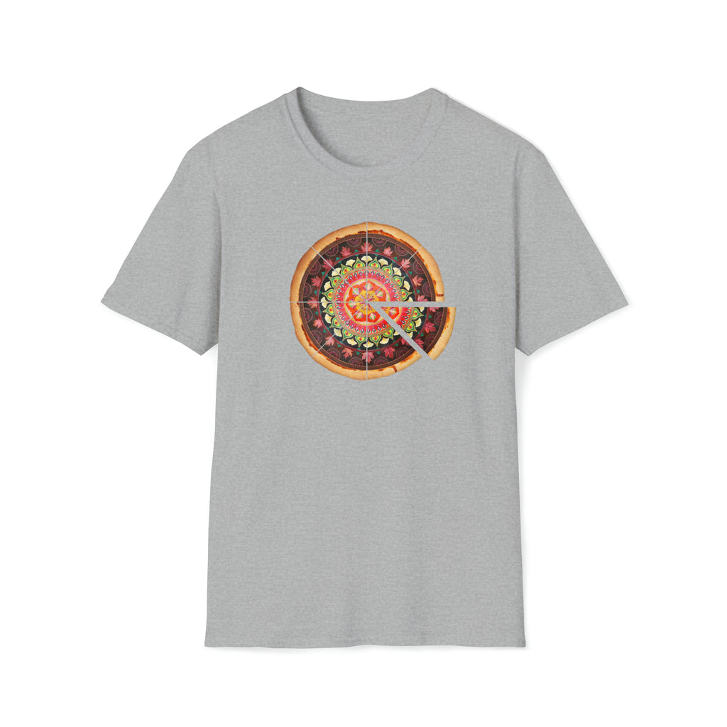 Tree Leaf Pizza Mandala T-Shirt