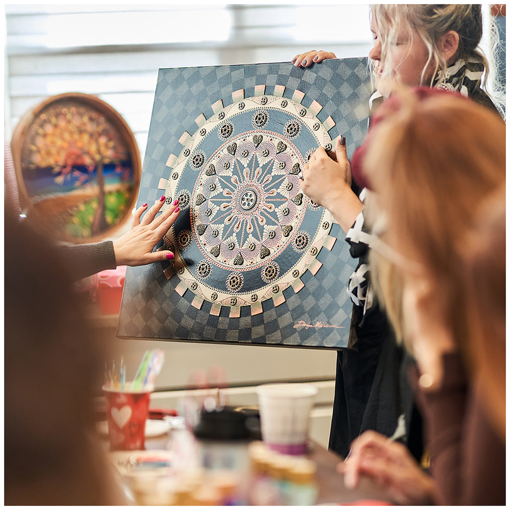 Gratitude Dots: Thanksgiving Plate Mandalas