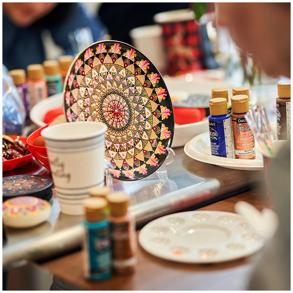 Gratitude Dots: Thanksgiving Plate Mandalas