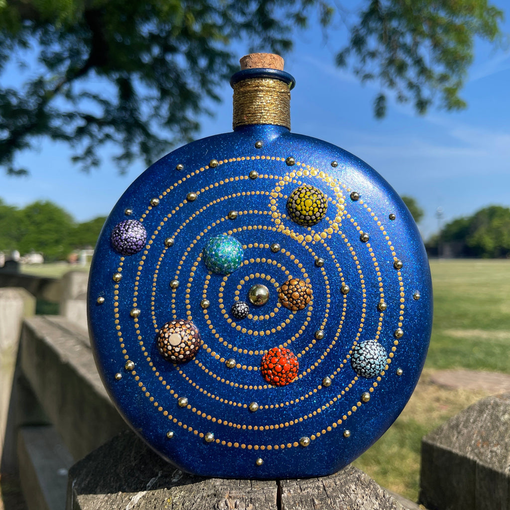 The Sun And The Moon Bottle Art