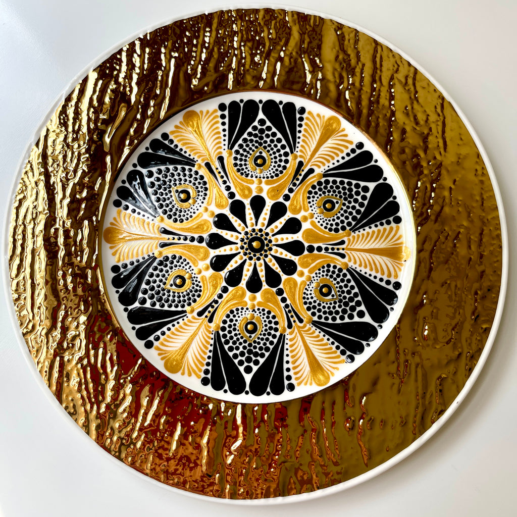 Mandala Golden Plates Set