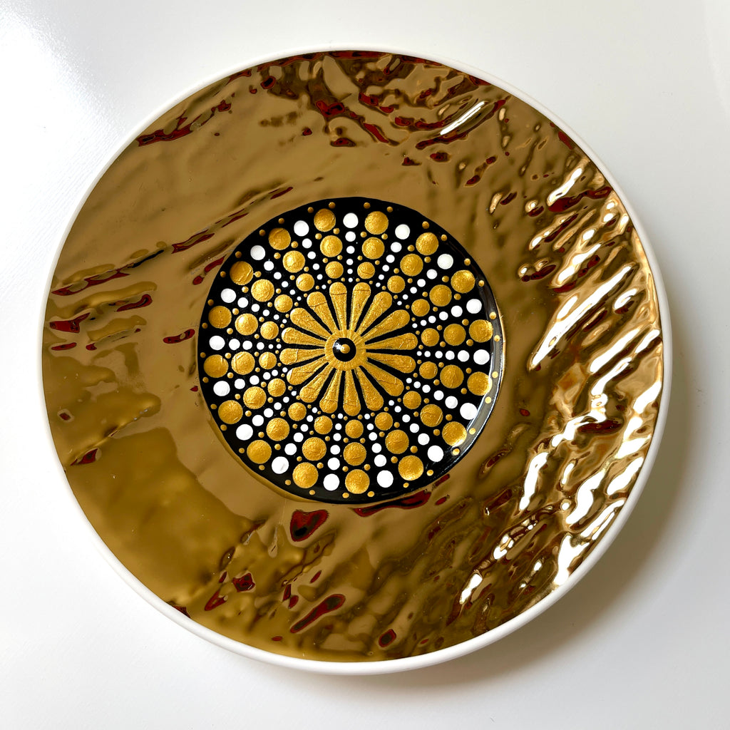 Mandala Golden Plates Set