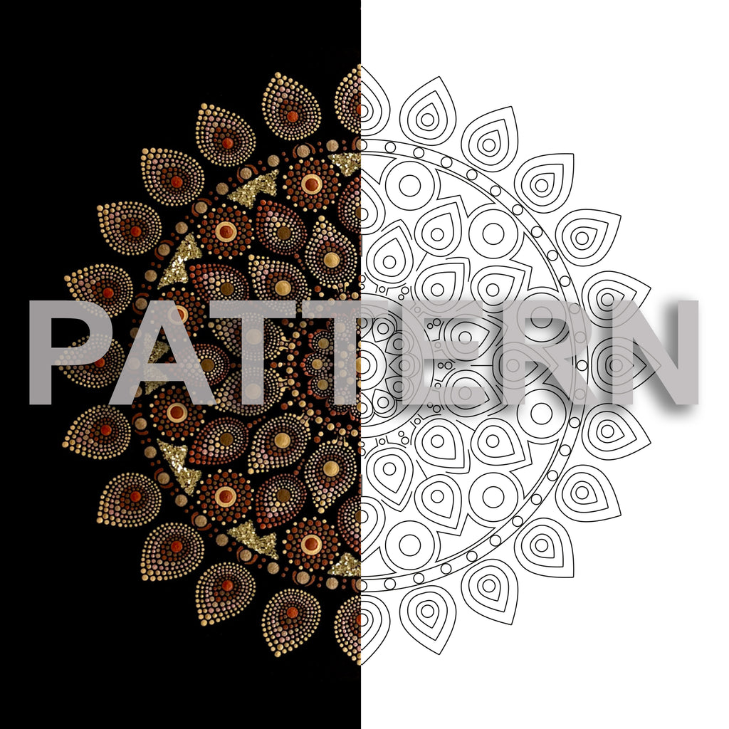 The Golden Universe Mandala Pattern Download