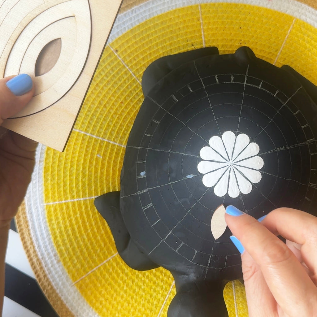 7 Wooden Mandala Stencils for Drawing and Tracing