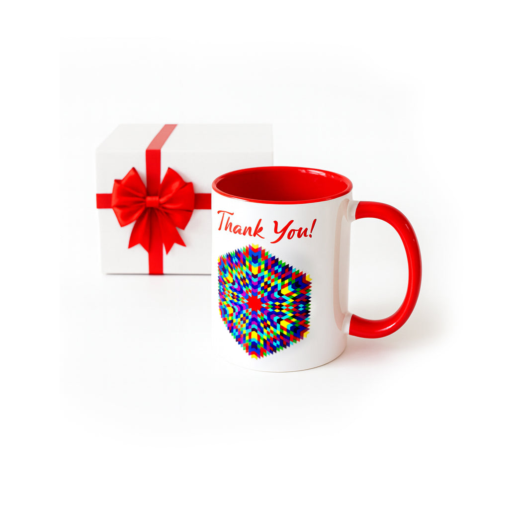 Fibonacci Mandala Mug - Geometry of Gratitude and Harmony