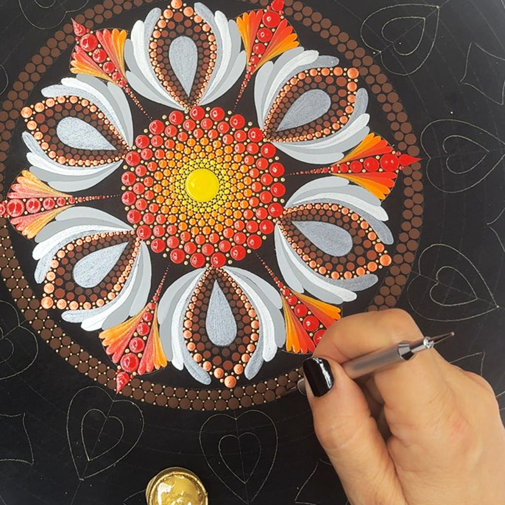Dot Art Mandalas Signature Dotting Tools – Exclusive High-End Precision Set (0.6–3.6 mm)