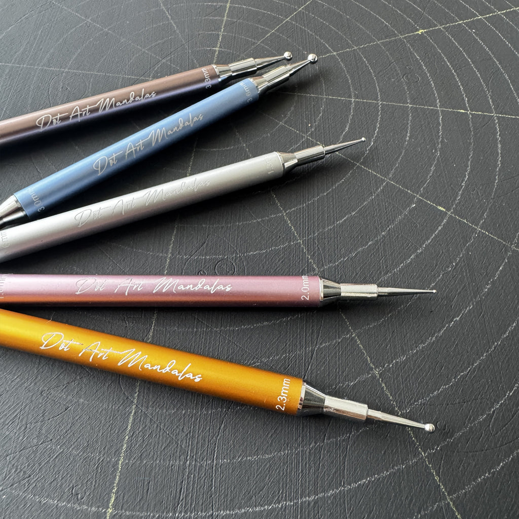 Dot Art Mandalas Signature Dotting Tools – Exclusive High-End Precision Set (0.6–3.6 mm)