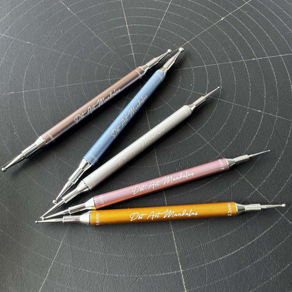 Dot Art Mandalas Signature Dotting Tools – Exclusive High-End Precision Set (0.6–3.6 mm)