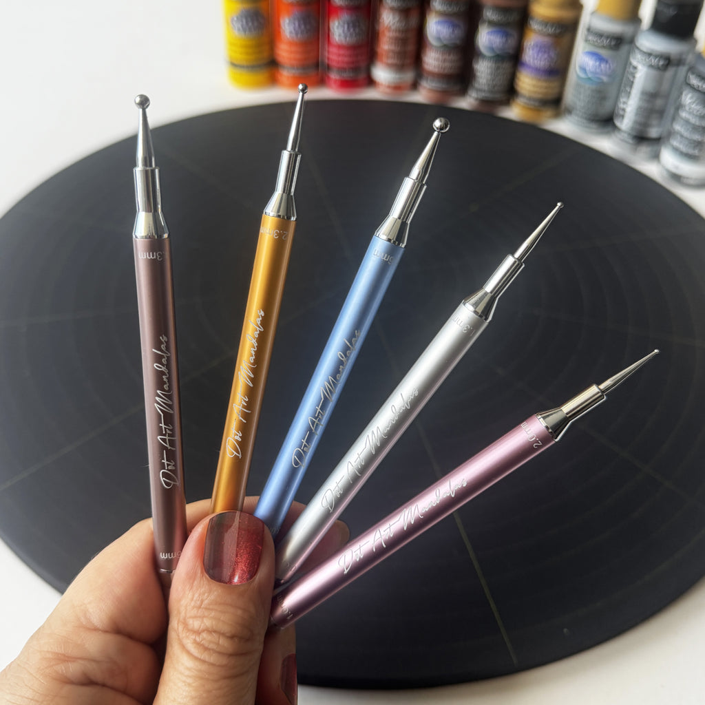 Dot Art Mandalas Signature Dotting Tools – Exclusive High-End Precision Set (0.6–3.6 mm)